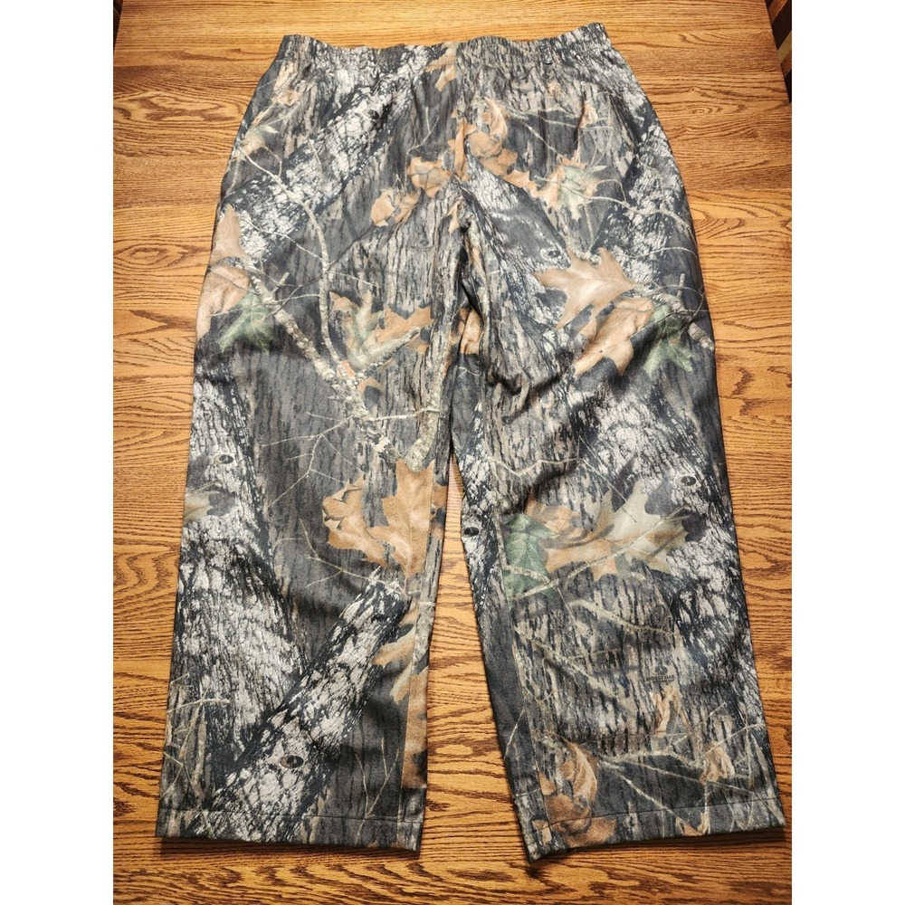 LL Bean Goretex Mossy Oak Break Up Outdoor Hunting Pants Mens Ankle‎ Zip  XXXL